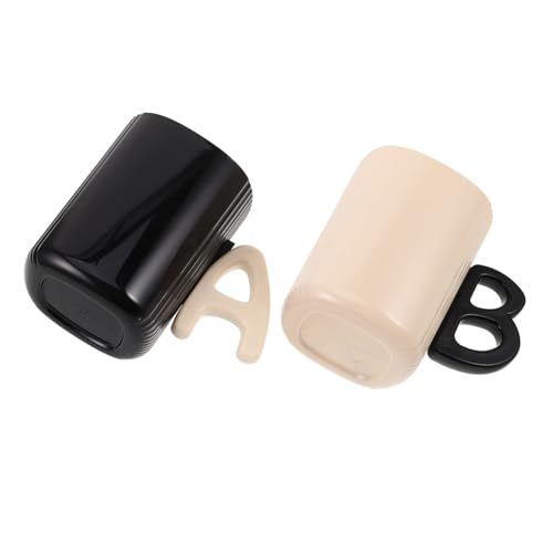 Sosoport 2 Stück Teiliges Set aus Bruchsicherem PP Kunststoff Kompakt und Leicht Tragbar für Reise Zuhause und Studentenwohnheim Stylisches Design in Schwarz und Beige Sosoport 2 Stück Teiliges Set aus Bruchsicherem PP Kunststoff Kompakt und Leicht Tragbar für Reise Zuhause und Studentenwohnheim Stylisches Design in Schwarz und Beige von Sosoport
