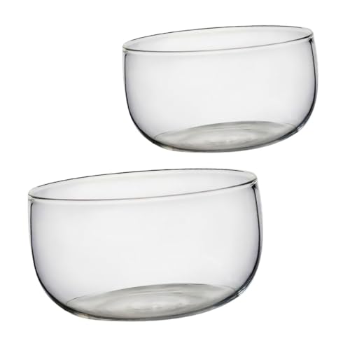 Sosoport 2 Stück Transparente Glasschalen Praktische Salatschüssel aus Klarem Glas Vielseitige Obst und Snackschalen Spülmaschinenfest Modernes Nordisches Design für Zuhause und Sosoport 2 Stück Transparente Glasschalen Praktische Salatschüssel aus Klarem Glas Vielseitige Obst und Snackschalen Spülmaschinenfest Modernes Nordisches Design für Zuhause und von Sosoport