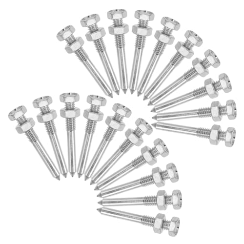 Sosoport 20 Stück Rasenlüfter Schuhspikes aus Metall Langlebige Abnehmbare Aerifizierer Stahlnadeln für Verdichteten Robust und Verschleißfest zur Bodenbelüftung und Rasenpflege Sosoport 20 Stück Rasenlüfter Schuhspikes aus Metall Langlebige Abnehmbare Aerifizierer Stahlnadeln für Verdichteten Robust und Verschleißfest zur Bodenbelüftung und Rasenpflege von Sosoport