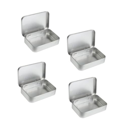 Sosoport 24 Stück Teiliges Mini Metall dosen Rechteckig Tragbare Kleine Aufbewahrungsbox aus Robustem Metall Nahtlos Auslaufsicher für Kosmetik Reisen Camping Silberfarben Sosoport 24 Stück Teiliges Mini Metall dosen Rechteckig Tragbare Kleine Aufbewahrungsbox aus Robustem Metall Nahtlos Auslaufsicher für Kosmetik Reisen Camping Silberfarben von Sosoport