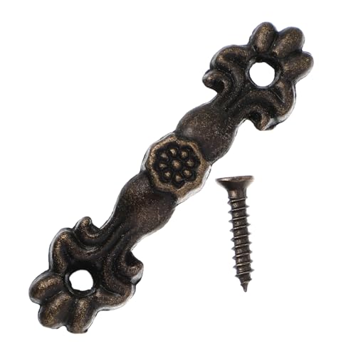 Sosoport 24 Stück Teiliges Zinklegierung Möbelgriffe im Retro Bronze Stil Schubladengriffe für Schränke Kommoden Kleiderschränke Einfach zu Montieren Langlebig und Elegant von Sosoport