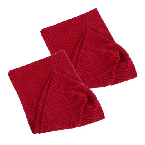 Sosoport 2Stücke Elastische Sofa Armlehnenabdeckung Hautfreundliche Schonbezüge für Sofa Stuhl für Zuhause und Büro Weinrot von Sosoport