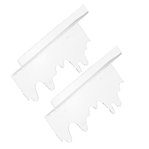 Sosoport 2Stücke Transparentes Schwebendes Regal Wandregal für Badezimmer und Schlafzimmer aus Robustem für Stilvolle Aufbewahrung von Büchern Sosoport 2Stücke Transparentes Schwebendes Regal Wandregal für Badezimmer und Schlafzimmer aus Robustem für Stilvolle Aufbewahrung von Büchern von Sosoport