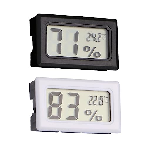 Sosoport 2st Heimhygrometer Feuchtigkeitsmesser Haushaltshygrometer Elektronisch Thermometer von Sosoport