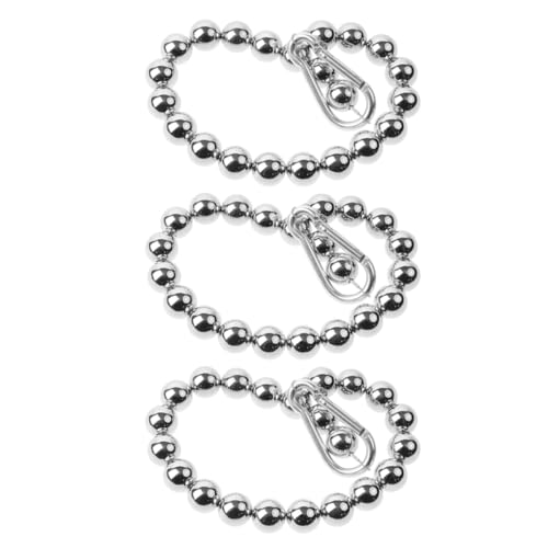 Sosoport 3 Stück Fahnenmast Befestigungsringe aus Edelstahl Robuste Perlenclips zur Sicheren Befestigung von Fahnen an Verschiedenen Mastgrößen Stilvoll und Einfach zu Montieren von Sosoport