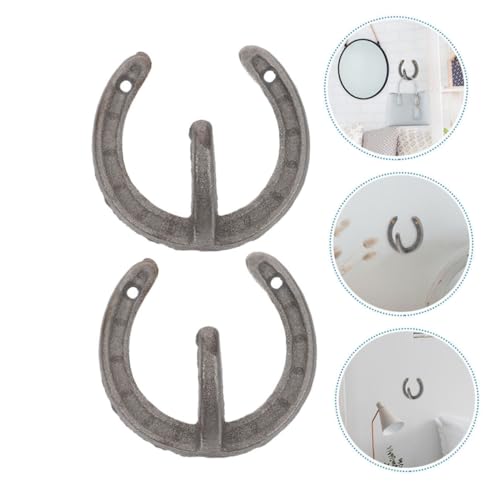 Sosoport 3 Stück Gusseisen Pferdehuf Wandhaken Vintage Stil Robuste Aufbewahrungshaken für Handtuch Kleider Garderobe Rustikale Wanddekoration Sosoport 3 Stück Gusseisen Pferdehuf Wandhaken Vintage Stil Robuste Aufbewahrungshaken für Handtuch Kleider Garderobe Rustikale Wanddekoration von Sosoport