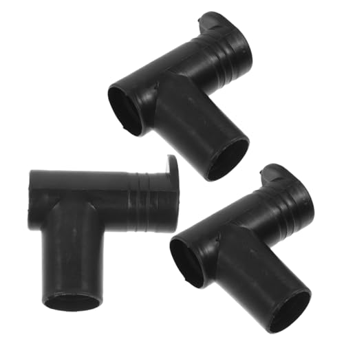 Sosoport 3stücke Kunststoff-kleiderständerverbindungen Endkappen Für Wäscheständerstangen Kleiderstangenverbinder Für Schwere Kleidungsstücke Stabile Verbindung Für von Sosoport