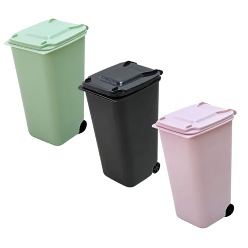 Sosoport 3 Stück Mini Desktop Mülleimer Kompakter Praktischer Tischabfalleimer in Schwarz Grün Multifunktionaler Mini Papierkorb ohne Deckel für Büro Kinderzimmer Platzsparender Sosoport 3 Stück Mini Desktop Mülleimer Kompakter Praktischer Tischabfalleimer in Schwarz Grün Multifunktionaler Mini Papierkorb ohne Deckel für Büro Kinderzimmer Platzsparender von Sosoport