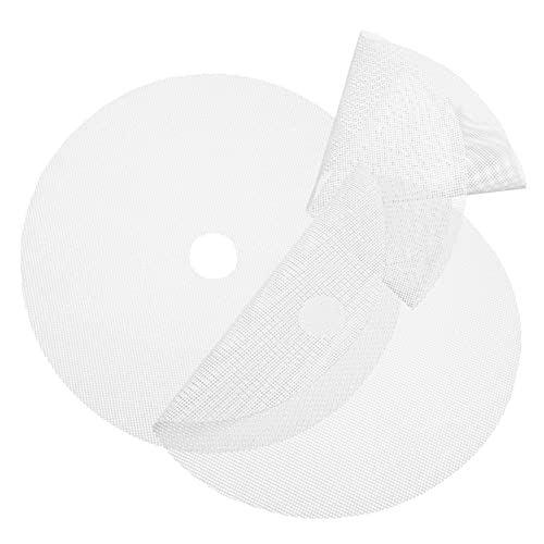 Sosoport 3 Stück Runde Silikon Dörrmatte Wiederverwendbare Dehydrator Trays Antihaftbeschichtet für Obst und Gemüse Trocknung Kompatibel mit Vielen Dörrgeräten von Sosoport