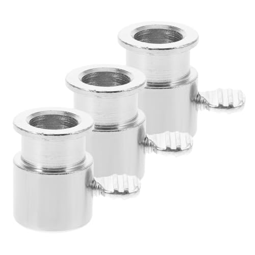 Sosoport 3 Stück Teiliges Grillspieß Rotierende Spießhalterung aus Verchromtem Automatischer Bbq Spießstopper für Gleichmäßiges Grillen für Outdoor Camping und Picknick von Sosoport