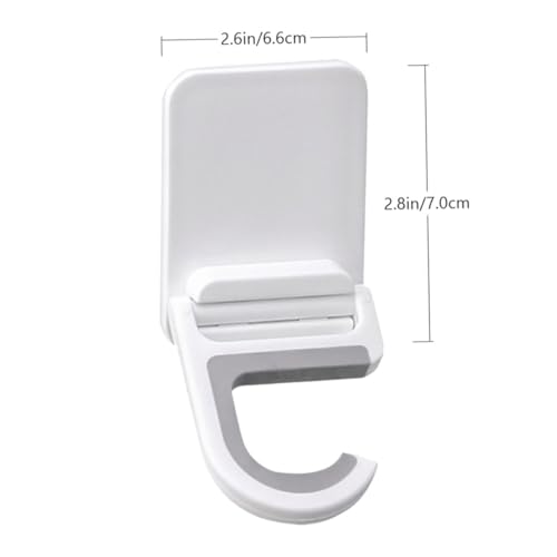 Sosoport 3 Stück Teiliges Selbstklebende Wasserdichte Wandmontierte Mopphalterung ohne Bohren Robuste Rutschfeste Halter für Wischmopp Besen und Reinigungswerkzeuge Weiß Langlebiges von Sosoport