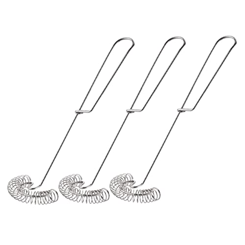 Sosoport 3 Stück Teiliges Set Handbetrieb Schneebesen mit Federdesign für Eier Sahne und Teigmischung Effizient und Zeitsparend der Küche von Sosoport