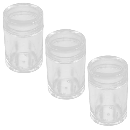 Sosoport 3 Stück Teiliges Transparente Baumwollstäbchen Aufbewahrungsboxen Wiederverwendbare Tragbare Organizer mit Einfachem Öffnen für Kosmetik Schmuck und Kleine Utensilien Praktisch von Sosoport