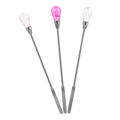 Sosoport 3 Stück Teiliges Wax Stir Rods mit Langem Griff Hitzebeständig Vielseitig Einsetzbar für Siegelwachs Schmelzwachs und Heiße Flüssigkeiten Praktisch und Robust für Wiederverwendbar von Sosoport