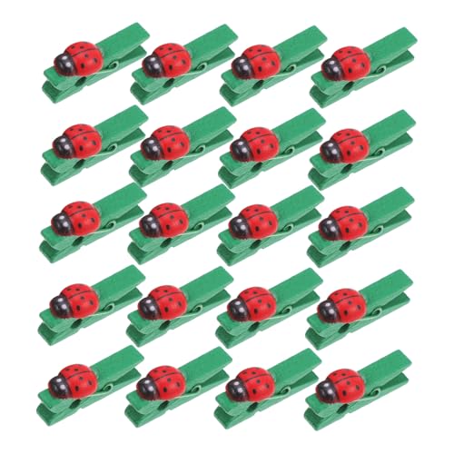 Sosoport 30 Stück Bastel Fotoklammern Mini Clips Mini Binder Clips Bildklammern Bilderklammern Foto Büroklammern Hängende Wäscheklammern Wäscheleinenklammern Papierklammern von Sosoport