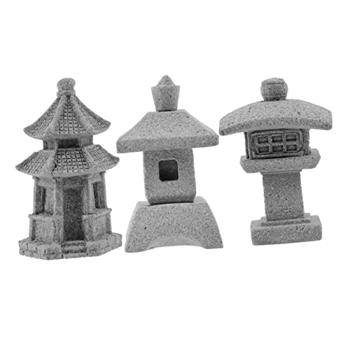 Sosoport Bonsai-pagode Statue Modell Miniatur Landschaft Garten Pagoden Und Dekorationen Pavillons von Sosoport