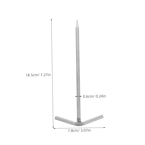 Sosoport 4 Stück Edelstahl Zeltpfähle Robuste T-Form Bodenanker für Zelte Markisen Camping und Garten Windfeste Wiederverwendbare Stahl-bodennägel für Gras Sand und Harten Boden Sosoport 4 Stück Edelstahl Zeltpfähle Robuste T-Form Bodenanker für Zelte Markisen Camping und Garten Windfeste Wiederverwendbare Stahl-bodennägel für Gras Sand und Harten Boden von Sosoport