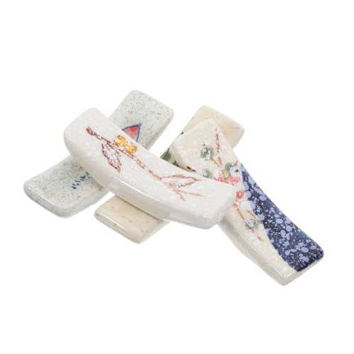 Sosoport 4 Stück Keramik Essstäbchenhalter Retro Stil Dekorativer Besteckständer für Esstisch Robuste Keramik Chopstick Rest Vielseitiges Küchenaccessoire für Rustikale und Moderne Sosoport 4 Stück Keramik Essstäbchenhalter Retro Stil Dekorativer Besteckständer für Esstisch Robuste Keramik Chopstick Rest Vielseitiges Küchenaccessoire für Rustikale und Moderne von Sosoport