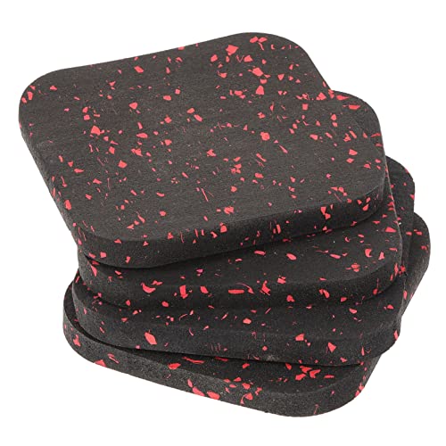 Sosoport 4 Stück Kissen Fitnessmatten schwer Fitnessstudio Pads Schalldichte Matte für den Boden Gummi-Fußmatten Vibrationsabsorbierende Matte Gymnastikpolster für den Boden Fitnessstolben von Sosoport
