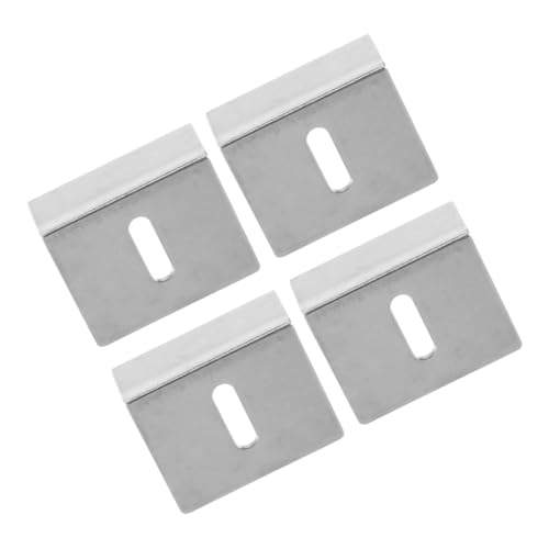 Sosoport 4 Stück Metall Spiegelclips mit Schrauben Wandmontage Hardware für Rahmenlose Spiegel Glastafeln und Bilderrahmen Robuster Spiegelhalter aus Sosoport 4 Stück Metall Spiegelclips mit Schrauben Wandmontage Hardware für Rahmenlose Spiegel Glastafeln und Bilderrahmen Robuster Spiegelhalter aus von Sosoport