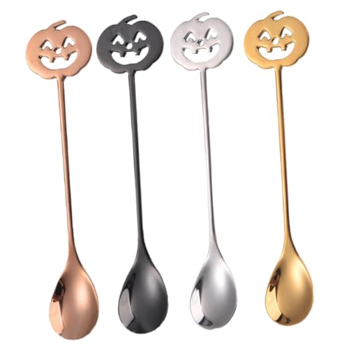 Sosoport 4 Stück Teiliges Edelstahl Rührlöffel Kürbisform Kreative Kaffeelöffel für Dessert und Tee Stilvolle Halloween Löffel in Gold Silber Roségold Schwarz für Hotel und Zuhause Sosoport 4 Stück Teiliges Edelstahl Rührlöffel Kürbisform Kreative Kaffeelöffel für Dessert und Tee Stilvolle Halloween Löffel in Gold Silber Roségold Schwarz für Hotel und Zuhause von Sosoport