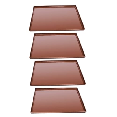 Sosoport 4 Stück Teiliges Silikon Dehydrator Pad Wiederverwendbare Hitzebeständige Antihaft Matte für Backofen und Dörrgerät Rutschfestes Trockenpad für Obst und Lebensmittel Leicht zu von Sosoport