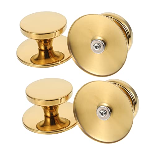 Sosoport 4 Stück Topfdeckelgriffe Hitzebeständig Komfortabel und Rutschfest Geeignet für Pfannen und Töpfe Einfache Installation Rostfrei und Leicht zu Reinigen Sosoport 4 Stück Topfdeckelgriffe Hitzebeständig Komfortabel und Rutschfest Geeignet für Pfannen und Töpfe Einfache Installation Rostfrei und Leicht zu Reinigen von Sosoport