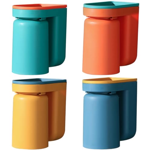 Sosoport 4stücke Wandmontierter Zahnbürstenständer Mit Haltern Aus Wiederverwendbarem Kunststoff Für Waschraumzubehör Organizer Für Zahnbürsten Mit Mundbechern Sosoport 4stücke Wandmontierter Zahnbürstenständer Mit Haltern Aus Wiederverwendbarem Kunststoff Für Waschraumzubehör Organizer Für Zahnbürsten Mit Mundbechern von Sosoport