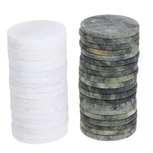 Sosoport 40 Stück Teiliges Natürliche Flusssteine Flach und Glatt Optimiert zum Steineüberspringen Vielseitig als Diy-steine und Vasefüllung Leicht und Tragbar für Outdoor-wasserspiele von Sosoport