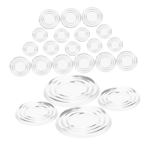 Sosoport 40 Stück Transparente Möbel Bumper rutschfeste Glas Schutzpads Stabile Anti Beschädigung Polster für Glastisch Schränke Vielseitige rutschfeste Möbelpads für Büro und Zuhause von Sosoport