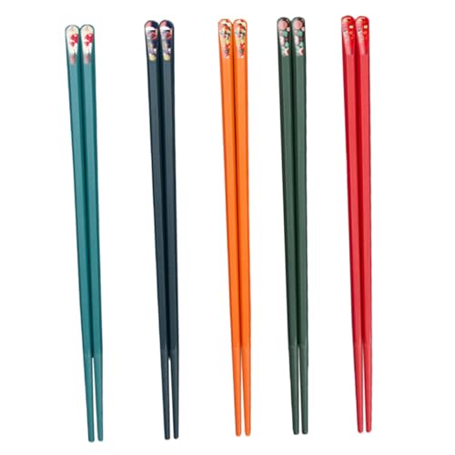 Sosoport 5 Paare Japanische Wiederverwendbare Cusp Essstäbchen aus Legierung Leicht und Spülmaschinenfest für Sushi und Asiatische Küche für und Feste Sosoport 5 Paare Japanische Wiederverwendbare Cusp Essstäbchen aus Legierung Leicht und Spülmaschinenfest für Sushi und Asiatische Küche für und Feste von Sosoport