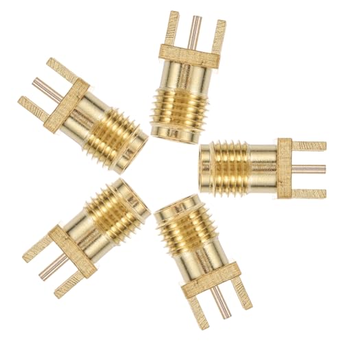 Sosoport 5 Stück Sma Vertikale Buchse für Koaxialkabel Robuster Edge Mount Connector für Stabile Antennenverbindungen für Unterschiedliche Anwendungen Sosoport 5 Stück Sma Vertikale Buchse für Koaxialkabel Robuster Edge Mount Connector für Stabile Antennenverbindungen für Unterschiedliche Anwendungen von Sosoport