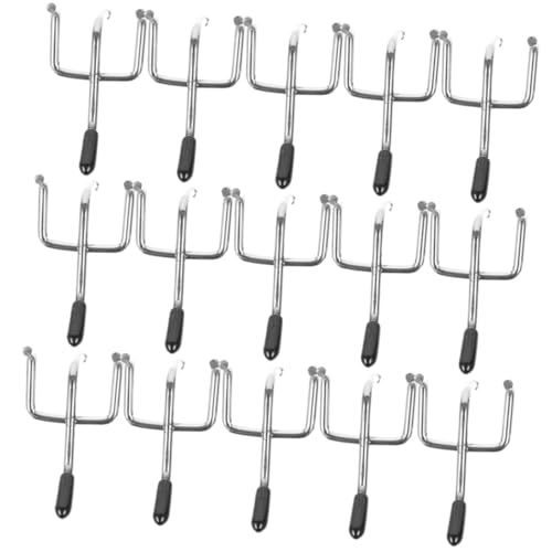 Sosoport 50 Stück Teiliges Eisen Pegboard Haken mit Hoher Tragkraft Stabile Lochwandhaken für Garage Haushalt und Werkstatt Rostbeständig Platzsparend zur Organisierten Aufbewahrung von Sosoport
