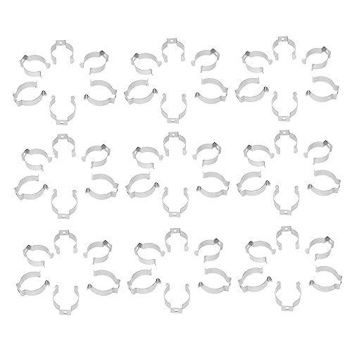 Sosoport 50 Stück U Clip Halter für LED Leuchtstoffröhren Set Lampenhalterung und Installieren für LED Lampen und Wasserrohre von Sosoport
