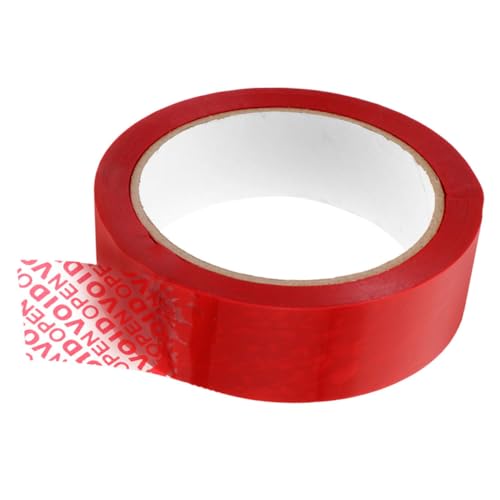 Sosoport 6 Stück Sicherheits siegelband Rotes Manipulationssicheres Verpackungsband mit Eindeutiger Hinweisfunktion Vielseitiges Diebstahlschutz klebeband für Pakete und Versand Tamper von Sosoport
