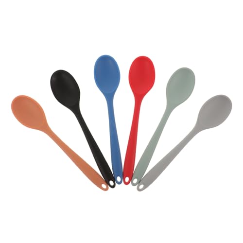 Sosoport 6 Stück Teiliges Hitzebeständig Antihaft Kochlöffel Vielseitig für Kochen Servieren und Rühren Ergonomischer Griff Küchenutensilien in Rot Schwarz Blau und Orange Sosoport 6 Stück Teiliges Hitzebeständig Antihaft Kochlöffel Vielseitig für Kochen Servieren und Rühren Ergonomischer Griff Küchenutensilien in Rot Schwarz Blau und Orange von Sosoport