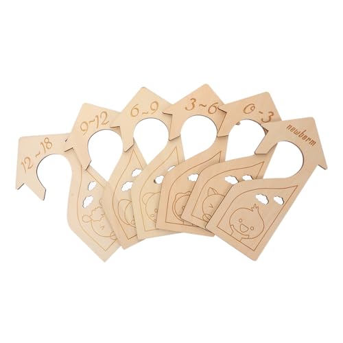 Sosoport 6 Stück Teiliges Kleiderschrank Teiler aus Holz mit Größenangaben Praktische Kleidung Trennwände für Kleinkinderkleidung Einfache Organisation im Kinderzimmer Sosoport 6 Stück Teiliges Kleiderschrank Teiler aus Holz mit Größenangaben Praktische Kleidung Trennwände für Kleinkinderkleidung Einfache Organisation im Kinderzimmer von Sosoport