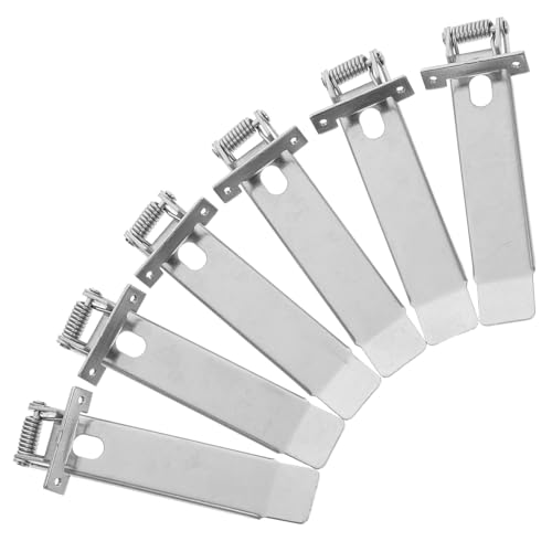 Sosoport 6 Stück Teiliges Metallfederclips für Einbauleuchten Federbelastete Halteklemmen für LED Panel und Deckenleuchten Kleine Einbaulicht Befestigungsklammern Einfache Montage von Sosoport