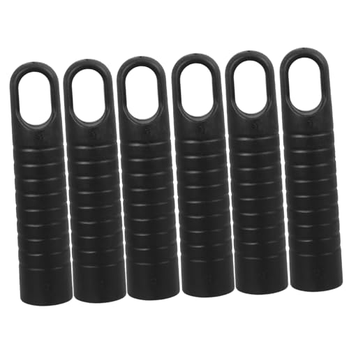 Sosoport 6 Stück Teiliges Mopphandgriff endkappen und Besenstiel griffe Schwarzer Staubschaufel stielgriff Ergonomisch Geformt für Komfortable Handhabung Strapazierfähig und Präzise für von Sosoport