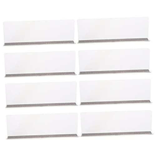 Sosoport 8 Stücke Magnetische Regalteiler aus Kunststoff L-Förmige Trennwände für Schränke Transparent Selbstjustierend PVC für Drahtregale und Lagerorganisation Sosoport 8 Stücke Magnetische Regalteiler aus Kunststoff L-Förmige Trennwände für Schränke Transparent Selbstjustierend PVC für Drahtregale und Lagerorganisation von Sosoport