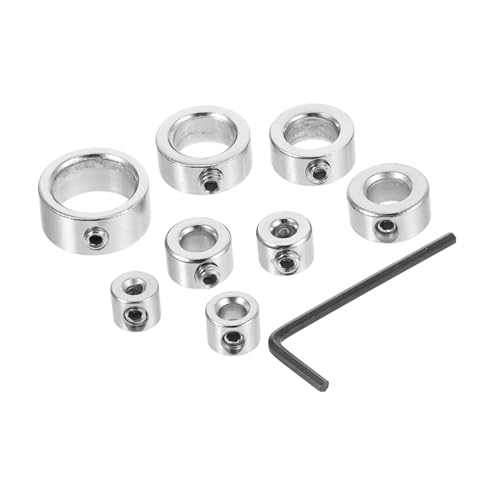 Sosoport 8 Stück Teiliges Bohrstopper Set aus Tiefenanschlagringe für Präzise Bohrtiefe Holzprojekten Werkzeug für Einfache Installation und Anpassung von Sosoport