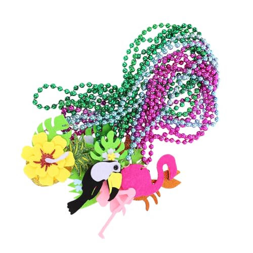 Sosoport 8 Stück Teiliges Hawaii Perlenketten mit Tropischen Anhängern Bunte Sommer Strandparty Halsketten Klassische Hawaiian Party Dekoration für Kostüm und Fest von Sosoport