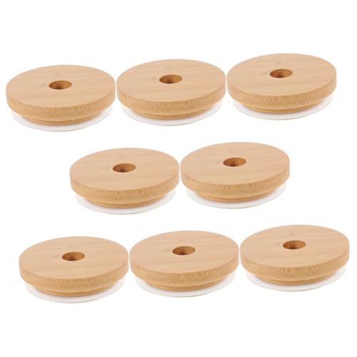 Sosoport 8 Stück Teiliges Holzdeckel für Einmachgläser mit Strohhalmloch Wasserdichte Wiederverwendbare Deckel für Trinkgläser Geeignet für Partys und Familienfeiern Sosoport 8 Stück Teiliges Holzdeckel für Einmachgläser mit Strohhalmloch Wasserdichte Wiederverwendbare Deckel für Trinkgläser Geeignet für Partys und Familienfeiern von Sosoport