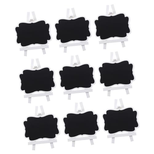 Sosoport 9 Stück Teiliges Kleine Holz kreidetafeln mit Ständer Abwischbar Wiederverwendbar Memo tafel Sitzplatzanzeige für Büro Zuhause Party und Dekoration Sosoport 9 Stück Teiliges Kleine Holz kreidetafeln mit Ständer Abwischbar Wiederverwendbar Memo tafel Sitzplatzanzeige für Büro Zuhause Party und Dekoration von Sosoport