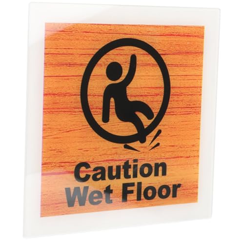 Sosoport Acryl Warnschild Rutschiger Boden Caution Sign Stop Sign für Innen Außen Einsatz Klare Anzeige Langlebig Einfache Montage von Sosoport
