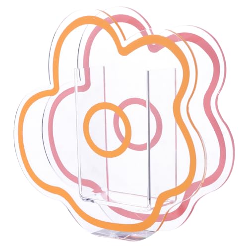 Sosoport Acrylvase Transparent Blumenform Dekorativer Blumentopf Vielseitig Runde Muster Rutschfester Blumenträger für Raumdekoration Sosoport Acrylvase Transparent Blumenform Dekorativer Blumentopf Vielseitig Runde Muster Rutschfester Blumenträger für Raumdekoration von Sosoport