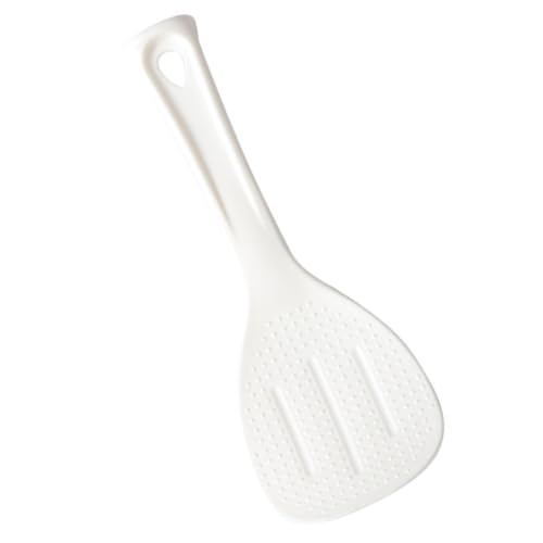 Sosoport Antihaft Reislöffel mit Großem Hitzebeständigem Griff Vielseitiger Reiskocher Löffel für Reis Suppe Porridge und Salat Praktischer Küchenhelfer für Zuhause und Restaurant Weiß von Sosoport