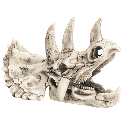 Sosoport Dinosaurier Schädel Ornament Für Aquarium Dekoration Künstlicher Efeu-Schutz Simuliertes Dinosaurier-schädel-versteck Für Fische Und Garnelen Sosoport Dinosaurier Schädel Ornament Für Aquarium Dekoration Künstlicher Efeu-Schutz Simuliertes Dinosaurier-schädel-versteck Für Fische Und Garnelen von Sosoport