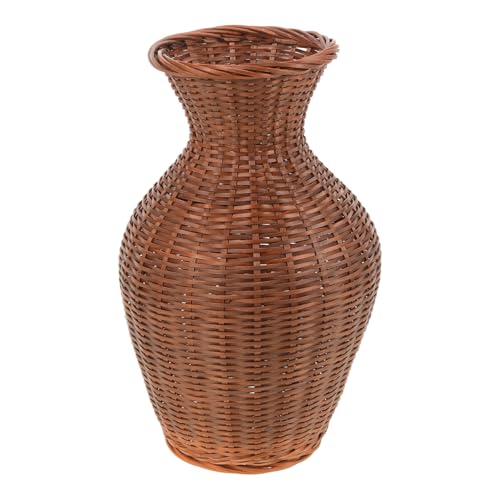 Sosoport Bambusgeflochtene Schreibtischvase Geflochtener Blumenbehälter Für Künstliche Trockenblumen Dekorative Vase Aus Bambusmaterial Exquisiter Pflanzenkorb Für Blumenarrangement Tragbar Sosoport Bambusgeflochtene Schreibtischvase Geflochtener Blumenbehälter Für Künstliche Trockenblumen Dekorative Vase Aus Bambusmaterial Exquisiter Pflanzenkorb Für Blumenarrangement Tragbar von Sosoport