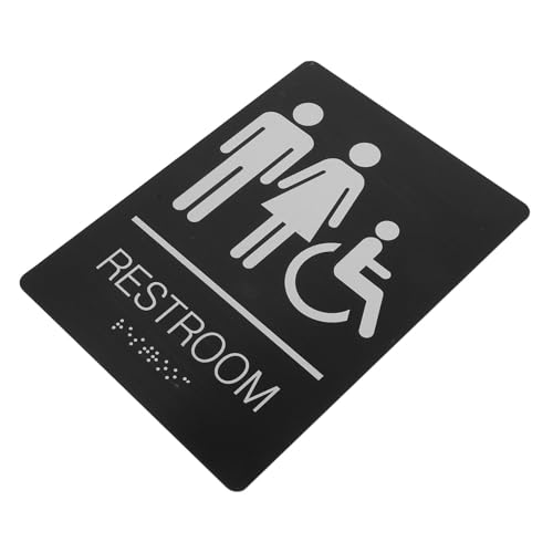 Sosoport Behindertentoilettenschild Rollstuhlsymbol Selbstklebend mit Brailleschrift für Büro Öffentliches Wc Geschlechtsneutral Einfache Montage Robustes Design Sosoport Behindertentoilettenschild Rollstuhlsymbol Selbstklebend mit Brailleschrift für Büro Öffentliches Wc Geschlechtsneutral Einfache Montage Robustes Design von Sosoport